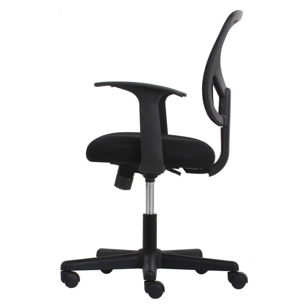 Essentials by OFM ESS-3001 Swivel Mesh Back Task Chair with Arms, Black. Picture 5