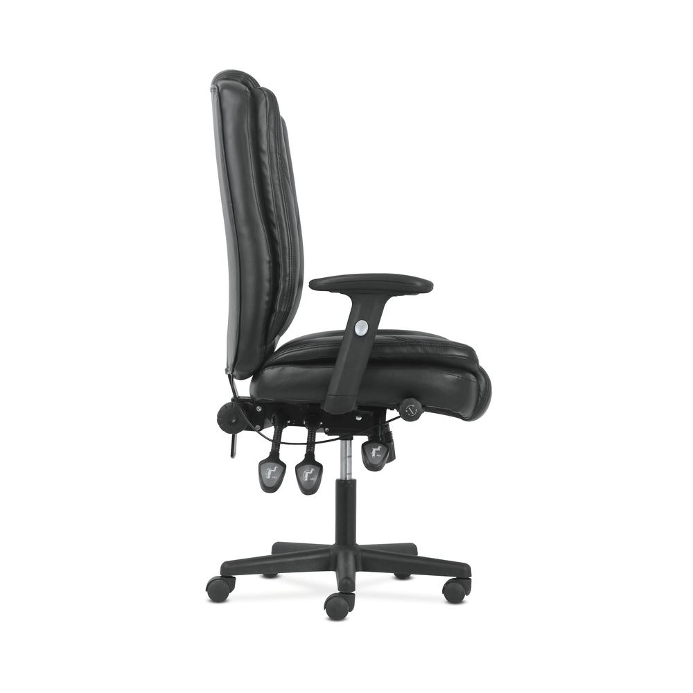 Sadie High-Back Leather Office/Computer Chair - Ergonomic Adjustable Swivel Chair with Lumbar Support (HVST331). Picture 4