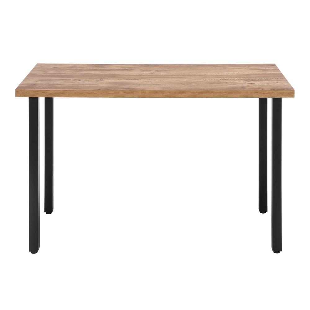 OFM Essentials Collection 48" Table Desk, Knotty Oak Woodgrain (ESS-1051-BLK-KOA). Picture 2