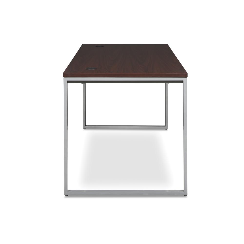 OFM Fulcrum Series 72x30 Desk, Minimalistic Modern Office Desk, Mahogany (CL-D7230-MHG). Picture 4
