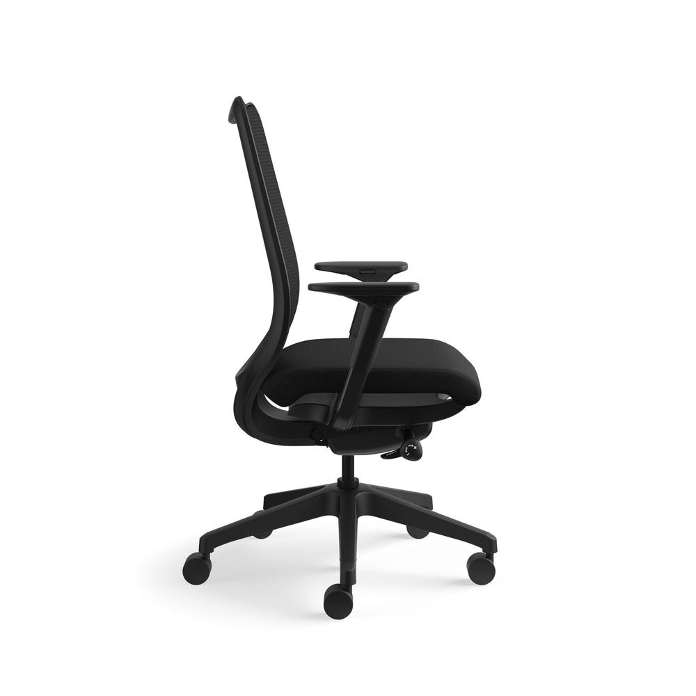HON Nucleus Mesh Task Chair - Knit Mesh Back Computer Chair with Adjustable Arms, Black (HN1). Picture 4