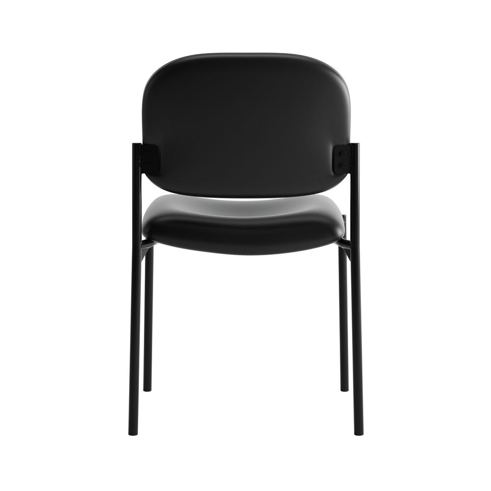 HON Scatter Stacking Guest Chair, in Black Leather (HVL606). Picture 3