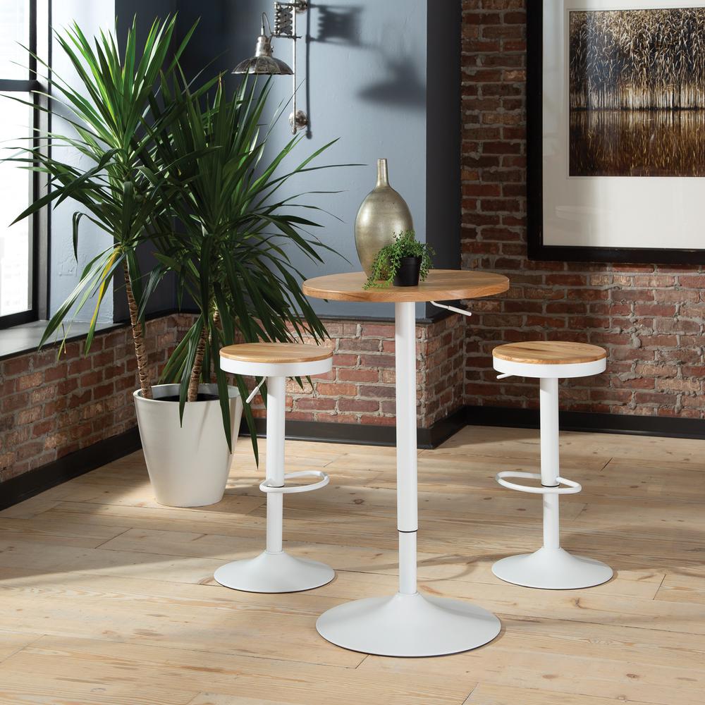 The OFM 161 Collection Industrial Modern 33" to 42" Adjustable Pub Table provides a blank canvas that pairs beautifully with any of the stool seating from the 161 Collection. The pub table's height ad. Picture 11