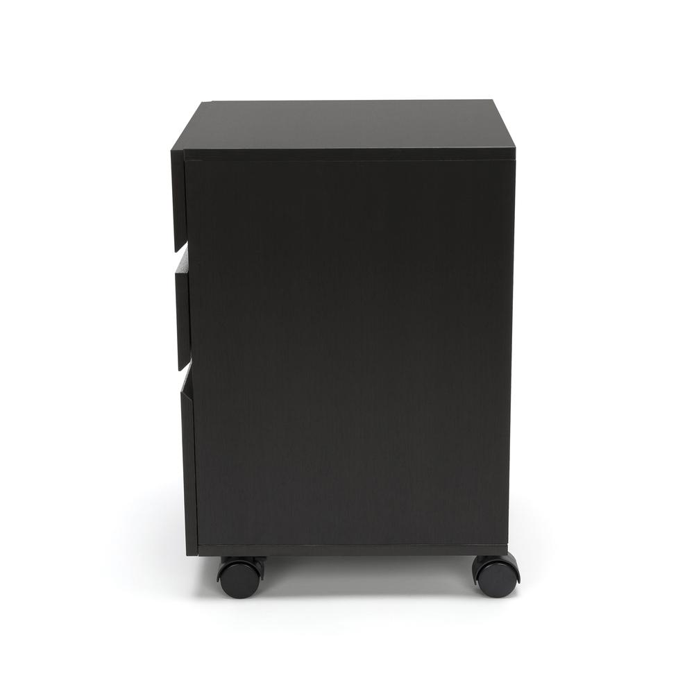 Essentials by OFM ESS-1030 3-Drawer Wheeled Mobile Pedestal Cabinet, Espresso. Picture 5
