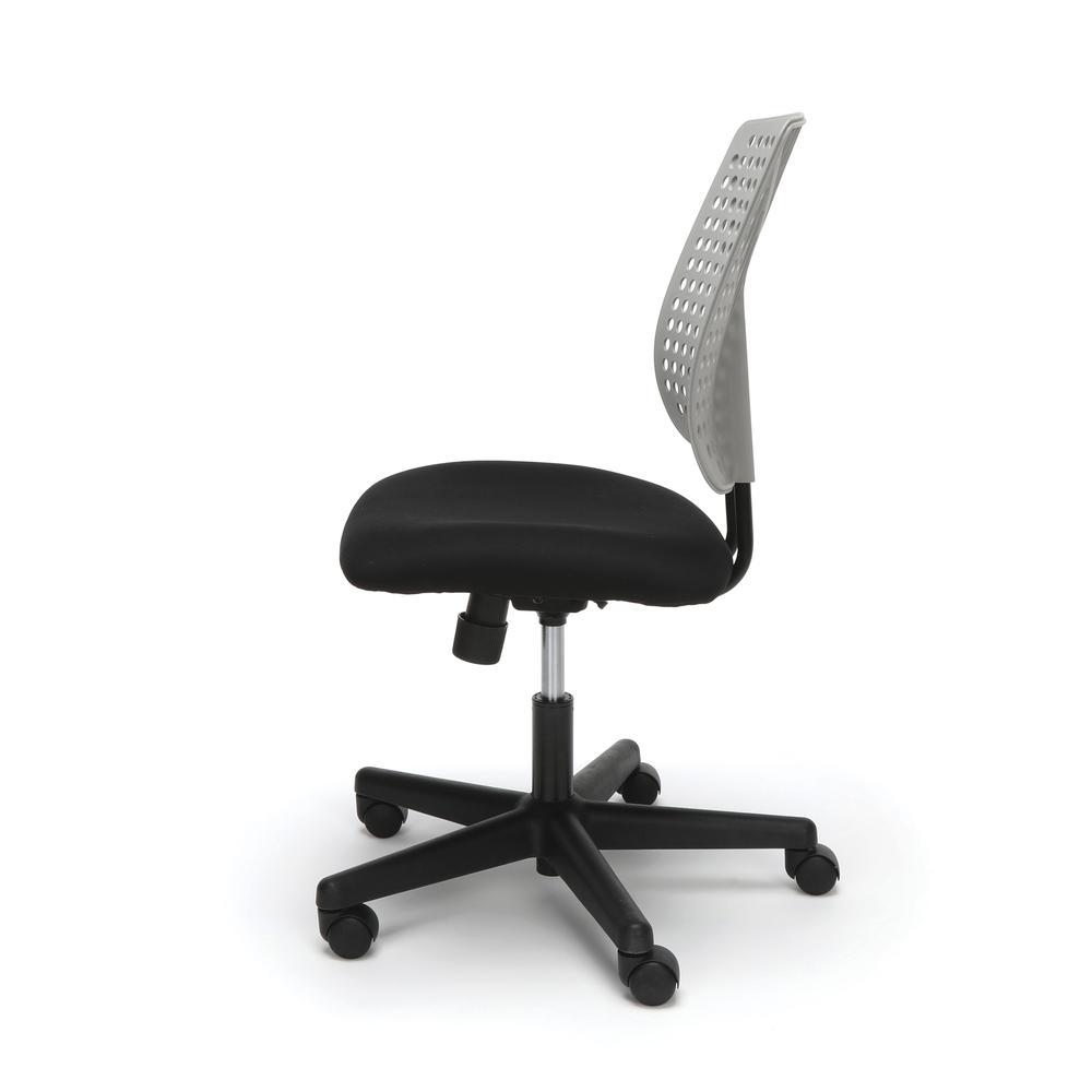 Essentials by OFM ESS-2050 Plastic Back Task Chair, Black with Gray. Picture 5