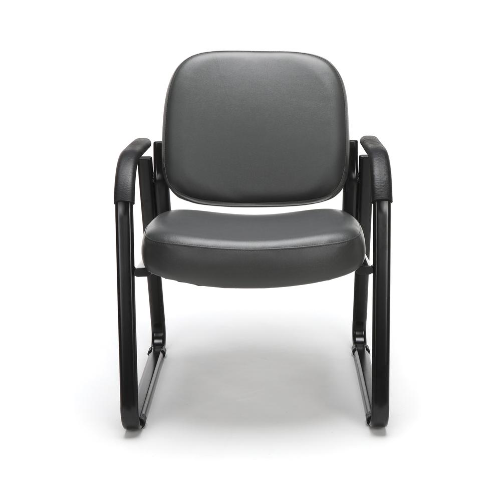 OFM Model 403-VAM Guest and Reception Chair with Arms, Anti-MicrobCharcoal. Picture 2