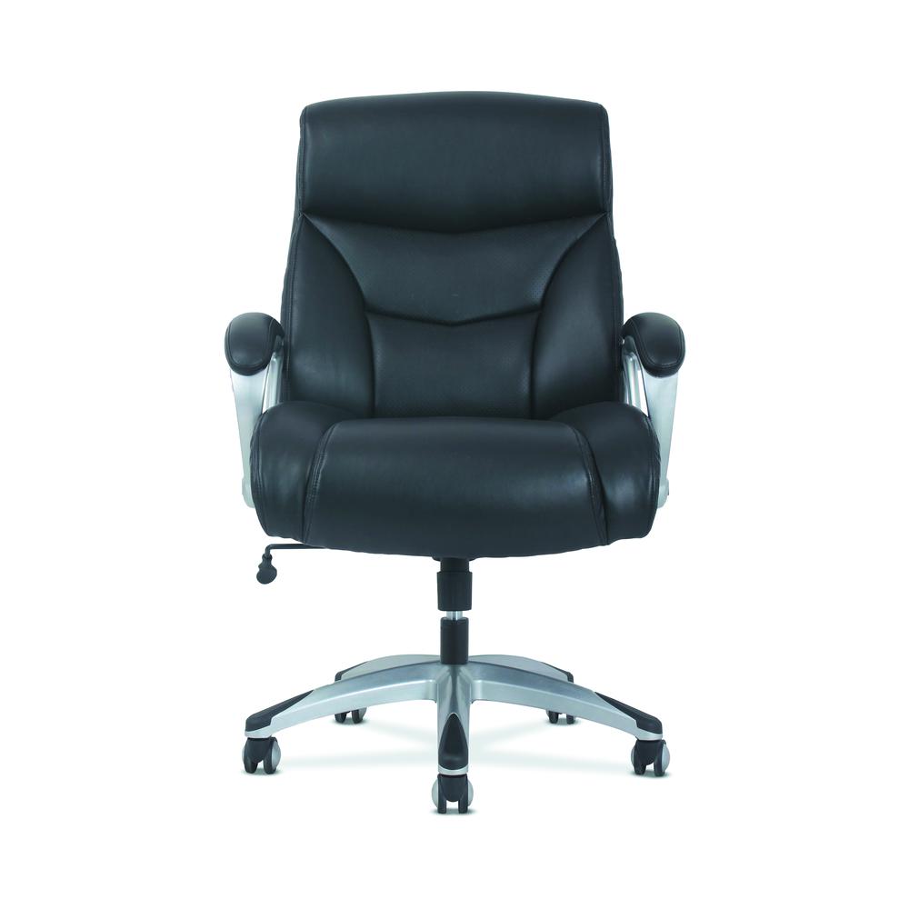 Sadie Big and Tall Leather Executive Chair, High-Back Computer/Office Chair, Black (HVST341). Picture 3