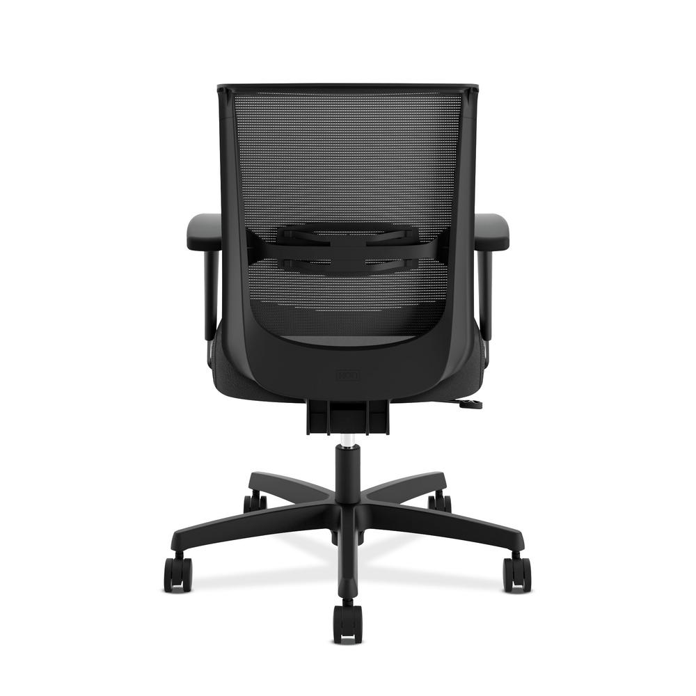 HON Convergence Task Chair -  Computer Chair for Office Desk, Black Vinyl (HCT1MM). Picture 3