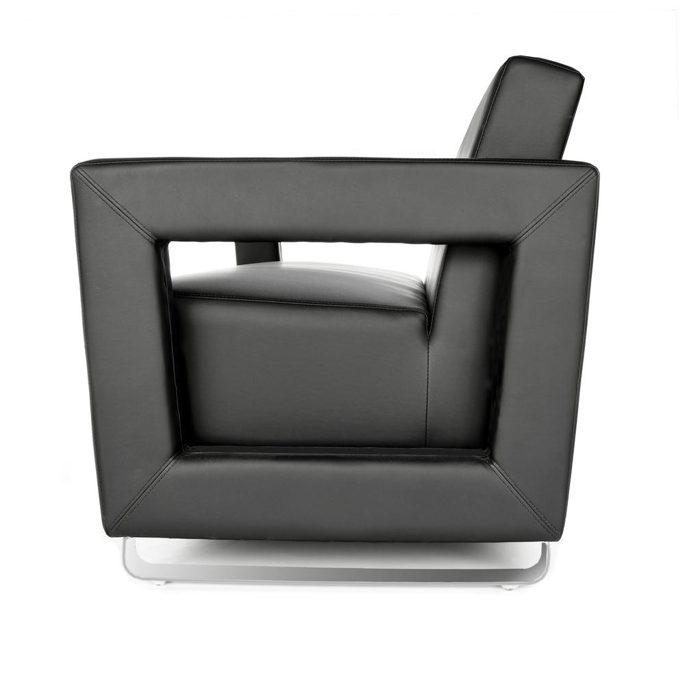 OFM  Model 832 Soft Seating Lounge Sofa, Polyurethane with Chrome Base. Picture 4