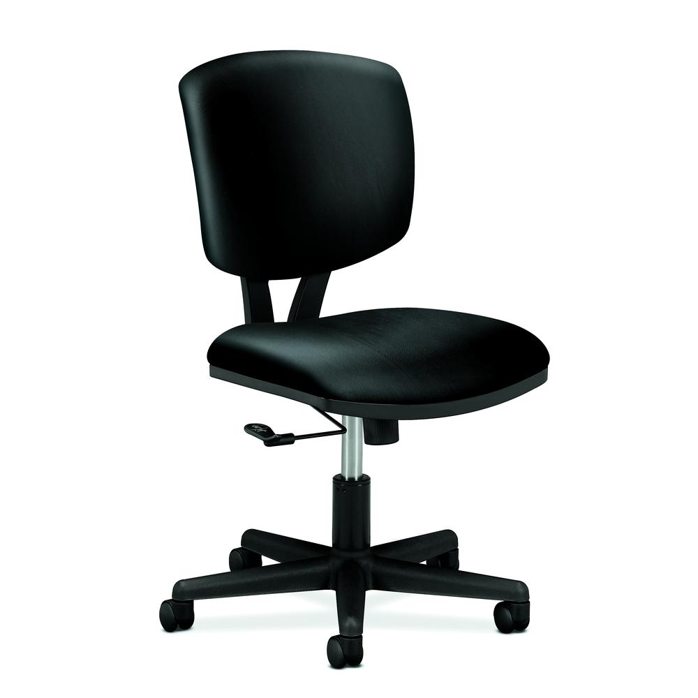 HON Volt Task Chair with SofThread Leather, in Black (H5701). Picture 1