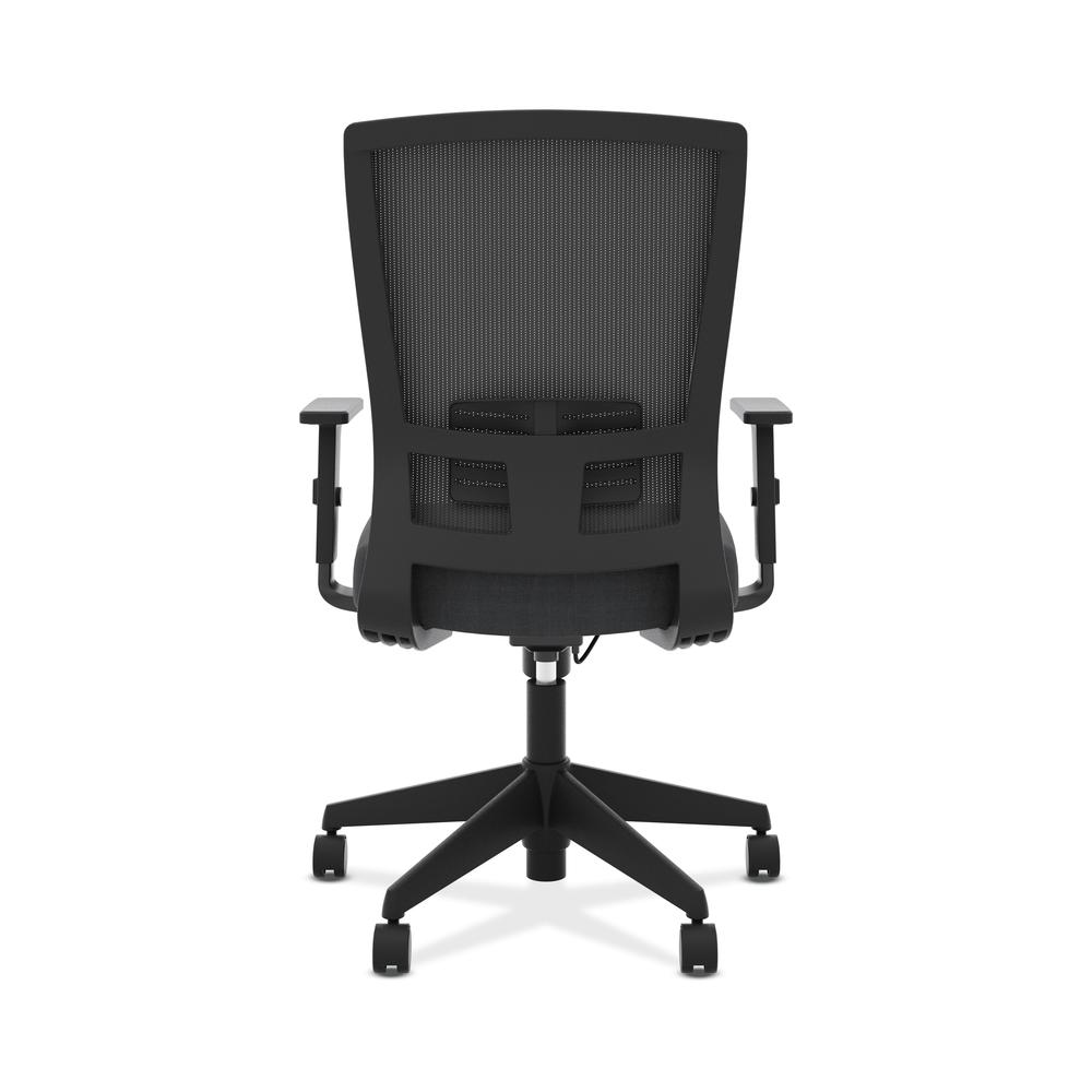 HON Entire Mesh Task Chair - High Back Work Chair with Adjustable Arms, Black (HVL541). Picture 3