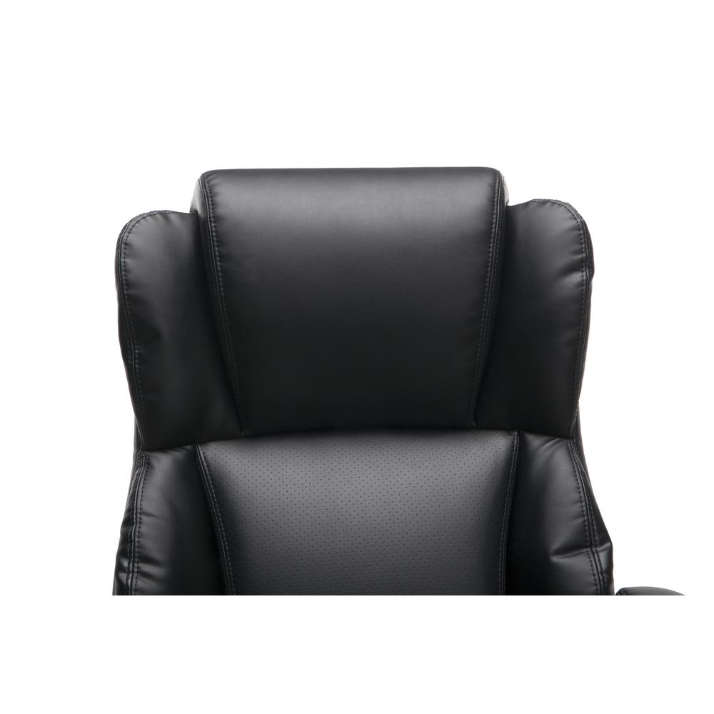 OFM Essentials Series Ergonomic Executive Bonded Leather Office Chair, in Black (ESS-6033-BLK). Picture 6