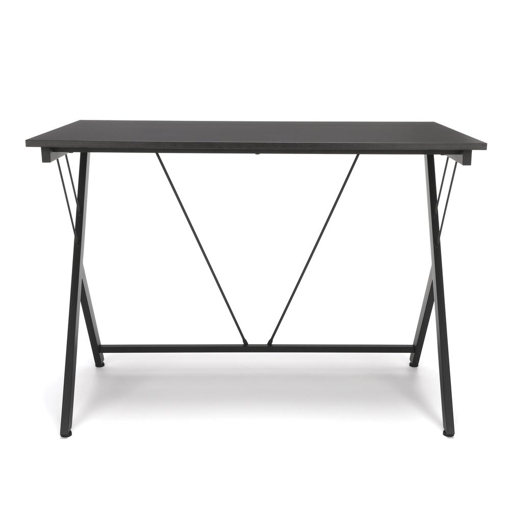 Essentials by OFM ESS-1001 Computer Desk with Metal Legs, Black. Picture 2