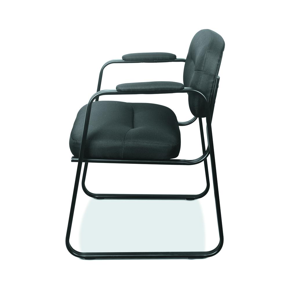 HON Sled Base Guest Chair, in Black Leather (HVL653). Picture 5