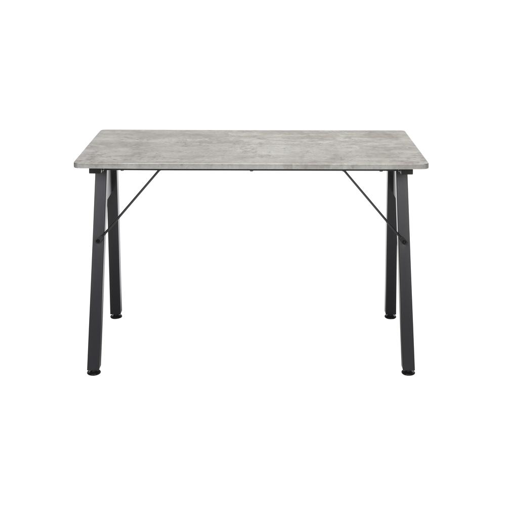 OFM Essentials Collection 48" Table Desk, in Concrete (ESS-1050-BLK-CNC). Picture 3