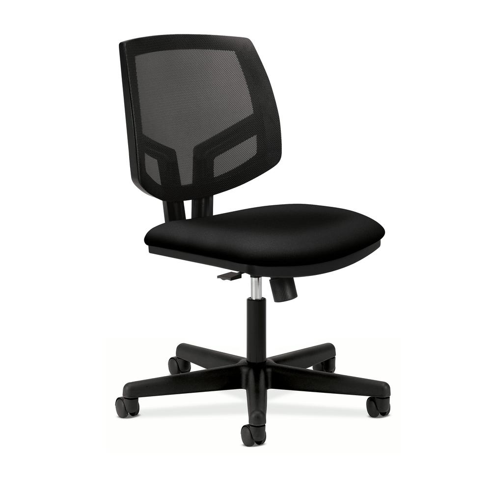 HON Volt Upholstered Task Chair - Mesh Back Computer Chair for Office Desk, Black (5713). Picture 1