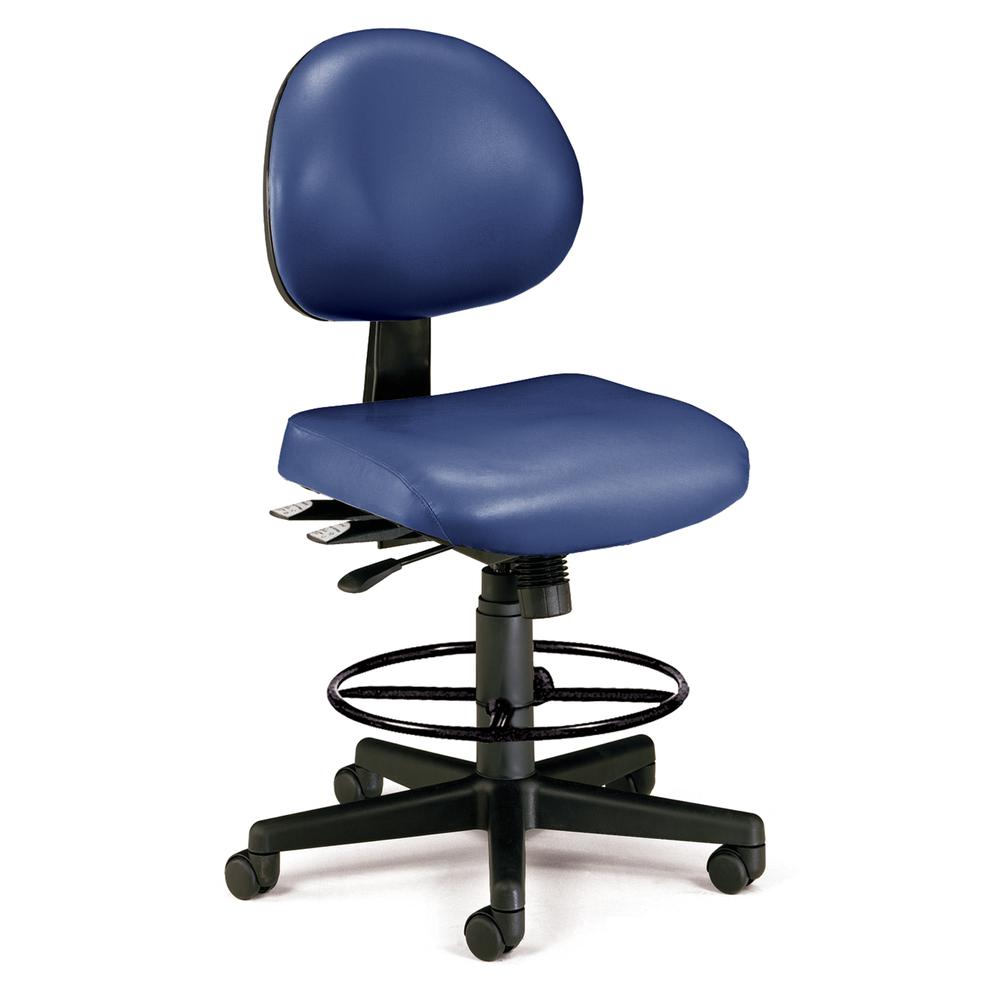 OFM 241-VAM-DK Armless Task Chair with Kit, Antimicrob Vinyl, Mid Back. The main picture.