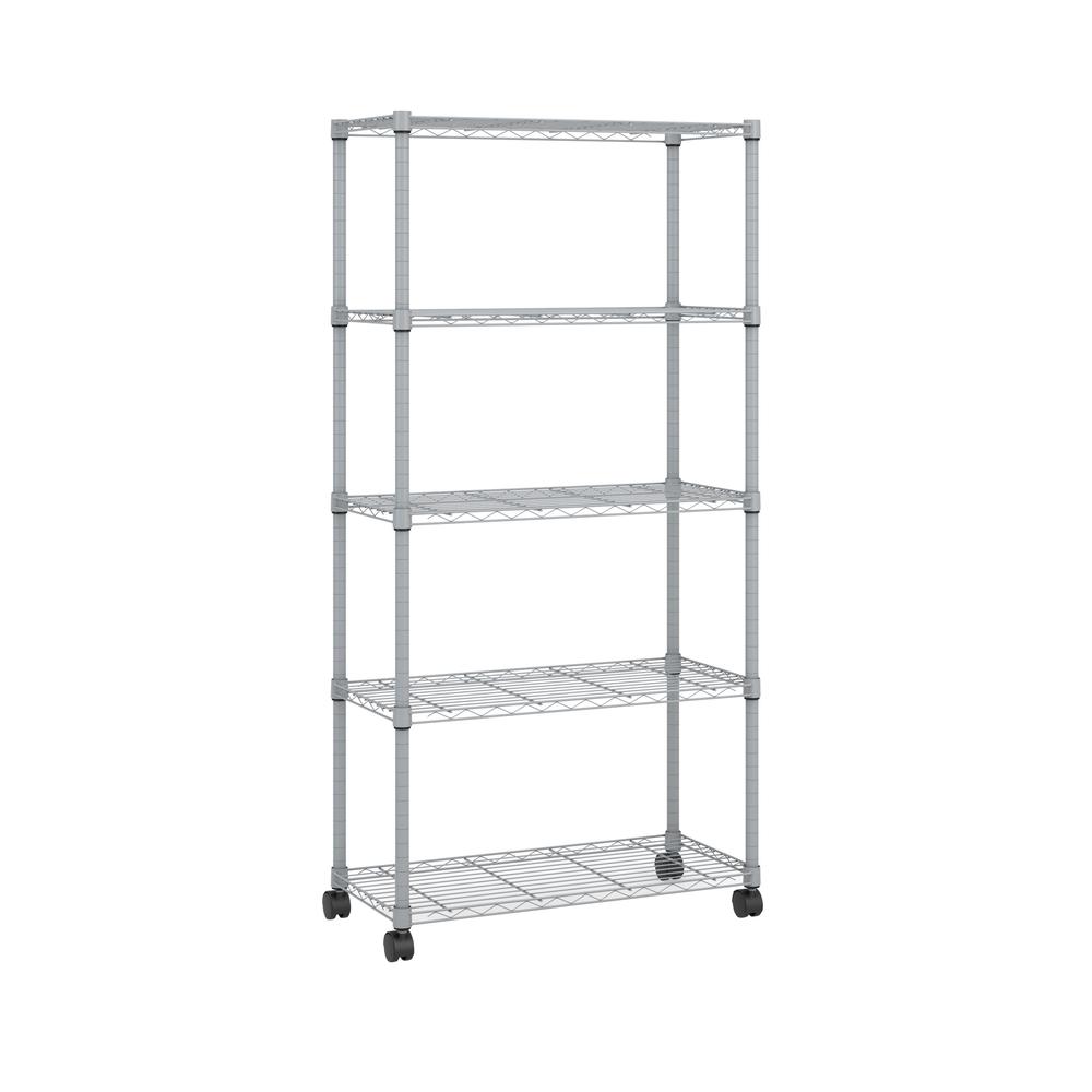 OFM Adjustable Wire Shelving Unit 30 x 60, in Silver (S306014-SLVR). The main picture.