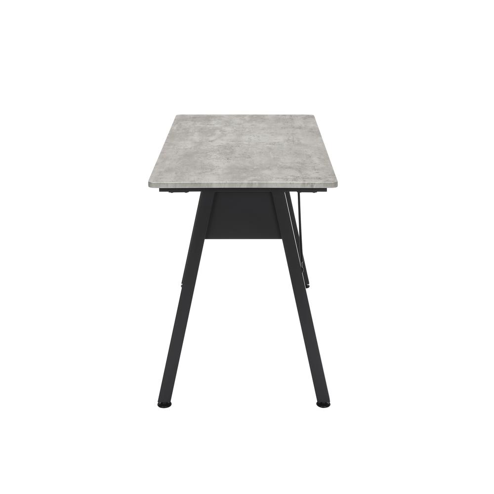 OFM Essentials Collection 48" Table Desk, in Concrete (ESS-1050-BLK-CNC). Picture 5