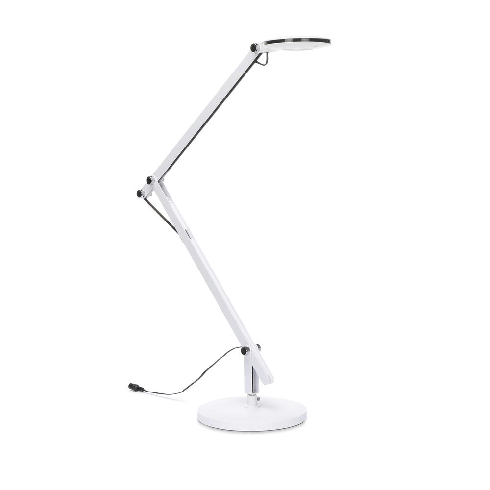 OFM 4020-WHT LED Desk Lamp with 3-in-1 Desk, Clamp, and Wall Mount, White. Picture 1