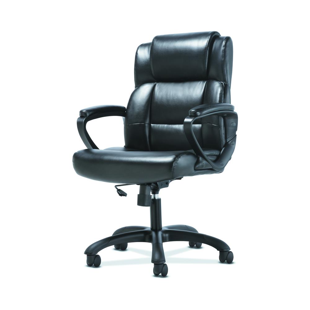 Sadie Leather Executive Computer/Office Chair with Arms - Ergonomic Swivel Chair (HVST305). Picture 2