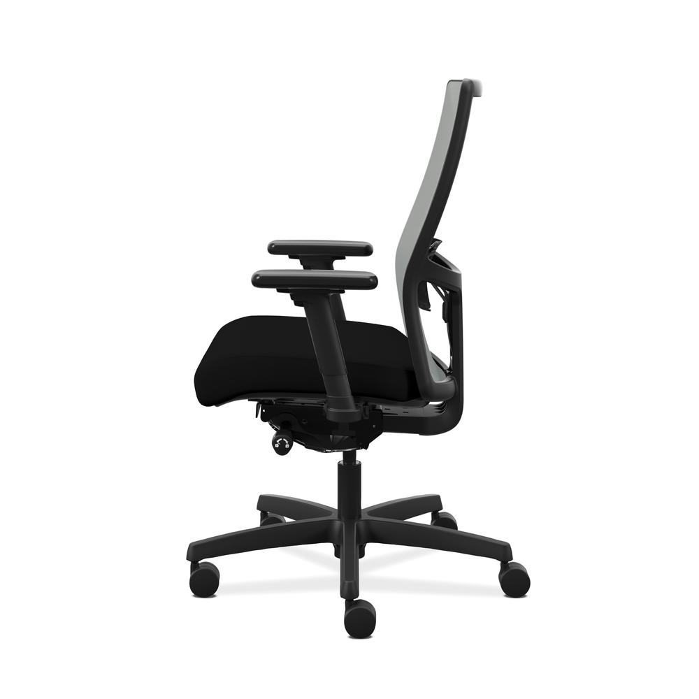 HON Ignition 2.0 Mid-Back Adjustable Lumbar Work Chair - Fog Mesh Computer Chair for Office Desk, Black Fabric (HONI2M2AFLC10TK). Picture 5
