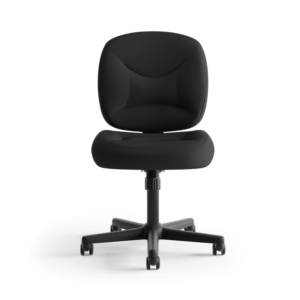 HON ValuTask Low Back Task Chair - Mesh Computer Chair for Office Desk, Black (HVL210). Picture 2