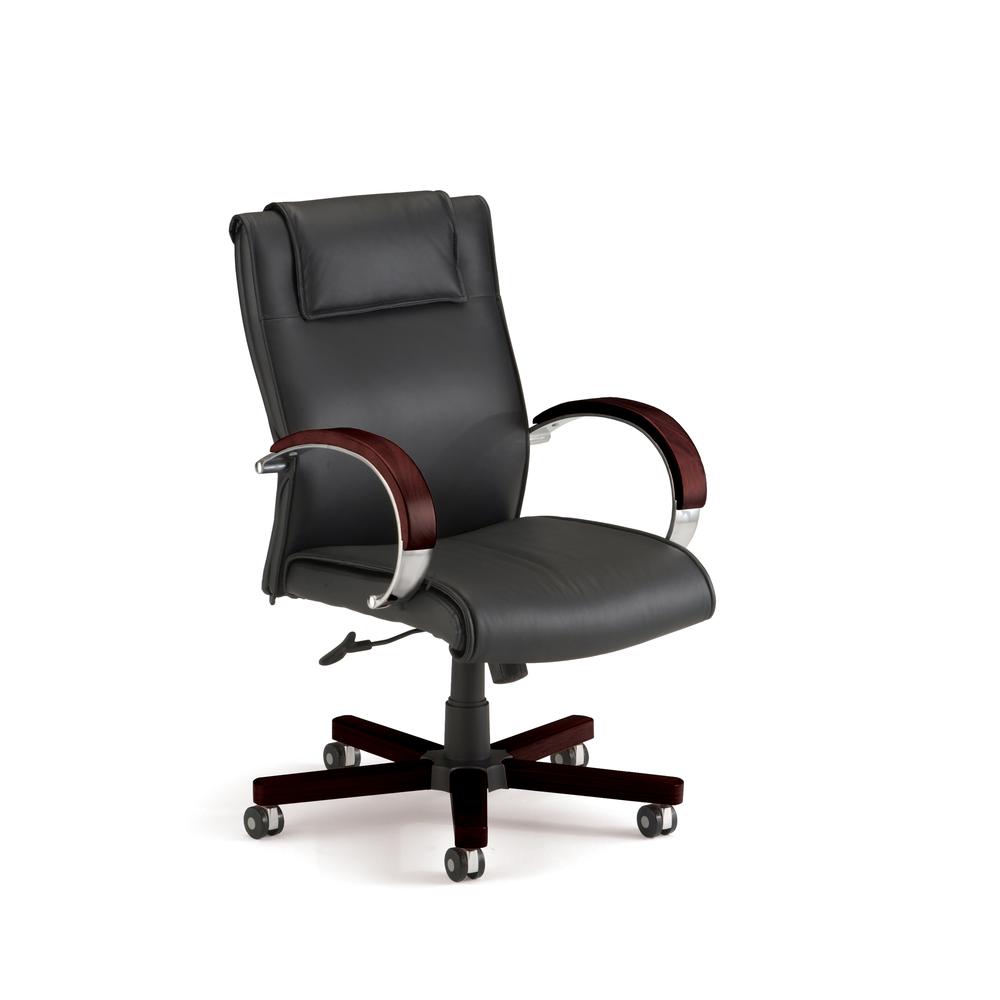 OFM Apex Series Model 561-L Leather Mid-Back Office Chair. The main picture.