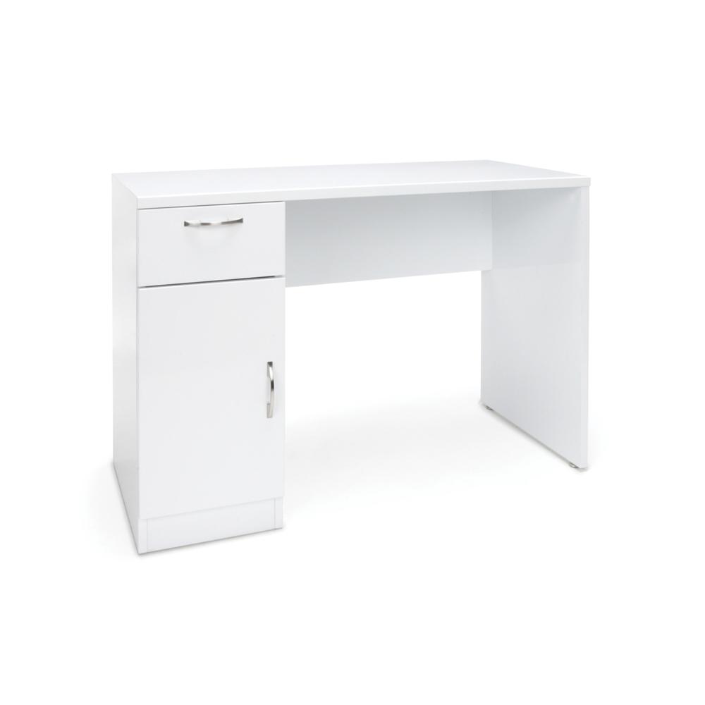 OFM ESS-1015 Single Pedestal Solid Panel Office Desk with Drawer and Cabinet. The main picture.