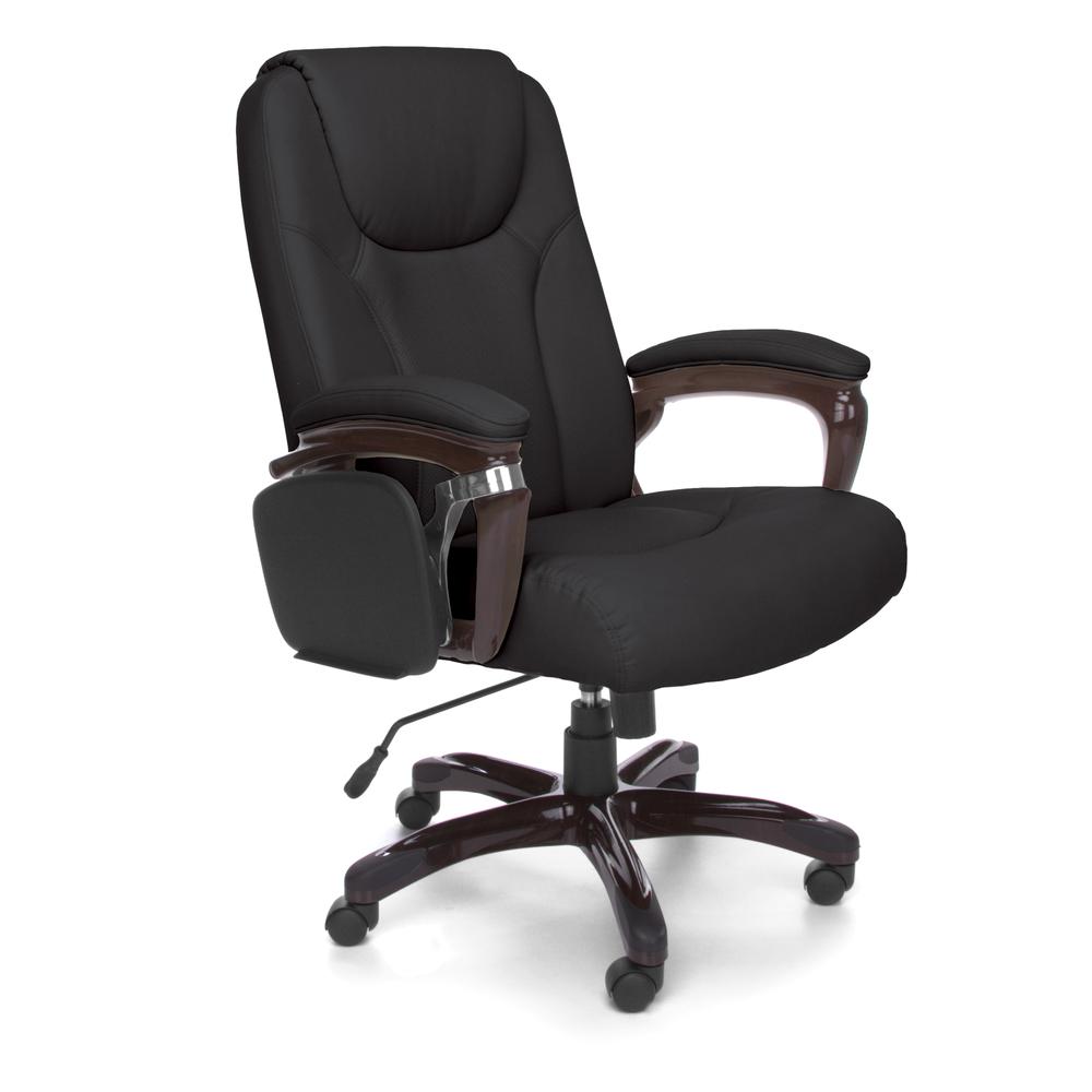 OFM Oro Series Model ORO300 Leather Multi-Task Office Chair with Tablet. The main picture.