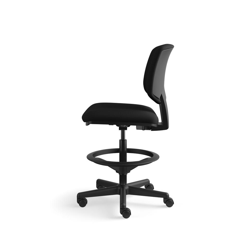 HON Volt Task Stool - Upholstered Office Stool, Black (H5705). Picture 5