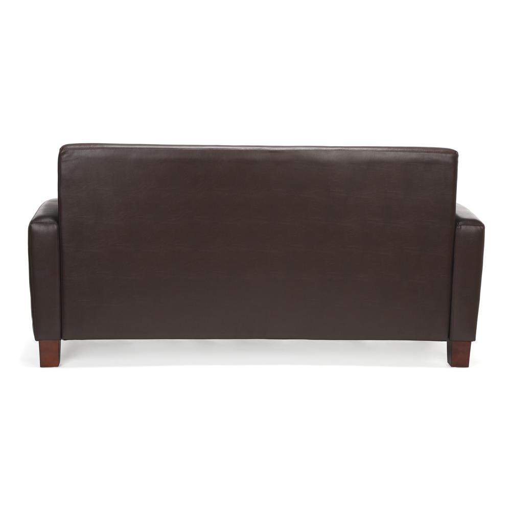 Essentials by OFM ESS-9052 Traditional Reception Sofa, Brown. Picture 3
