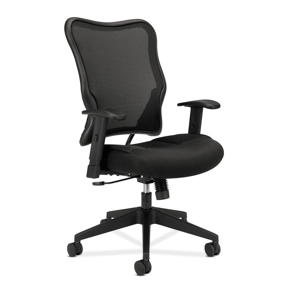 HON Wave Mesh High-Back Task Chair, Black (HVL702). The main picture.