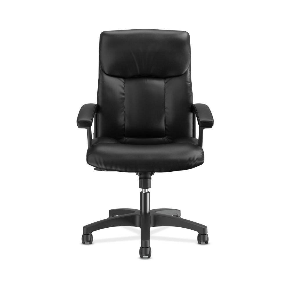 HON Leather Executive Chair - High-Back Computer Chair for Office Desk, Black (VL151). Picture 2