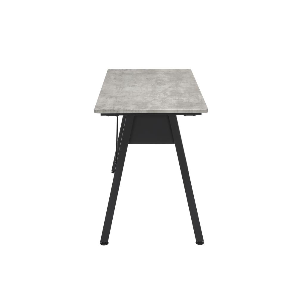 OFM Essentials Collection 48" Table Desk, in Concrete (ESS-1050-BLK-CNC). Picture 4
