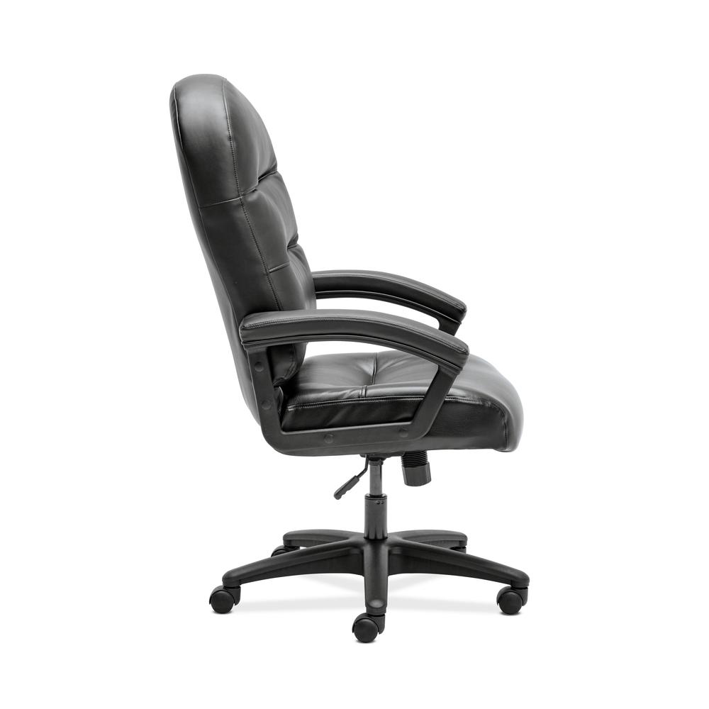 HON Pillow-Soft Executive Chair - High-Back Leather Computer Chair for Office Desk, Black (H2095). Picture 4
