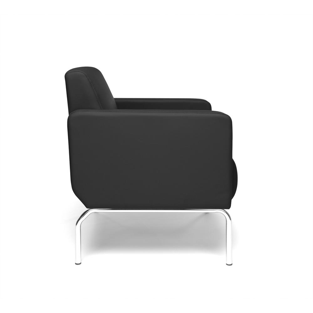 OFM Triumph Series Modular Lounge Chair with Arms, in Black (3002-PU606). Picture 4