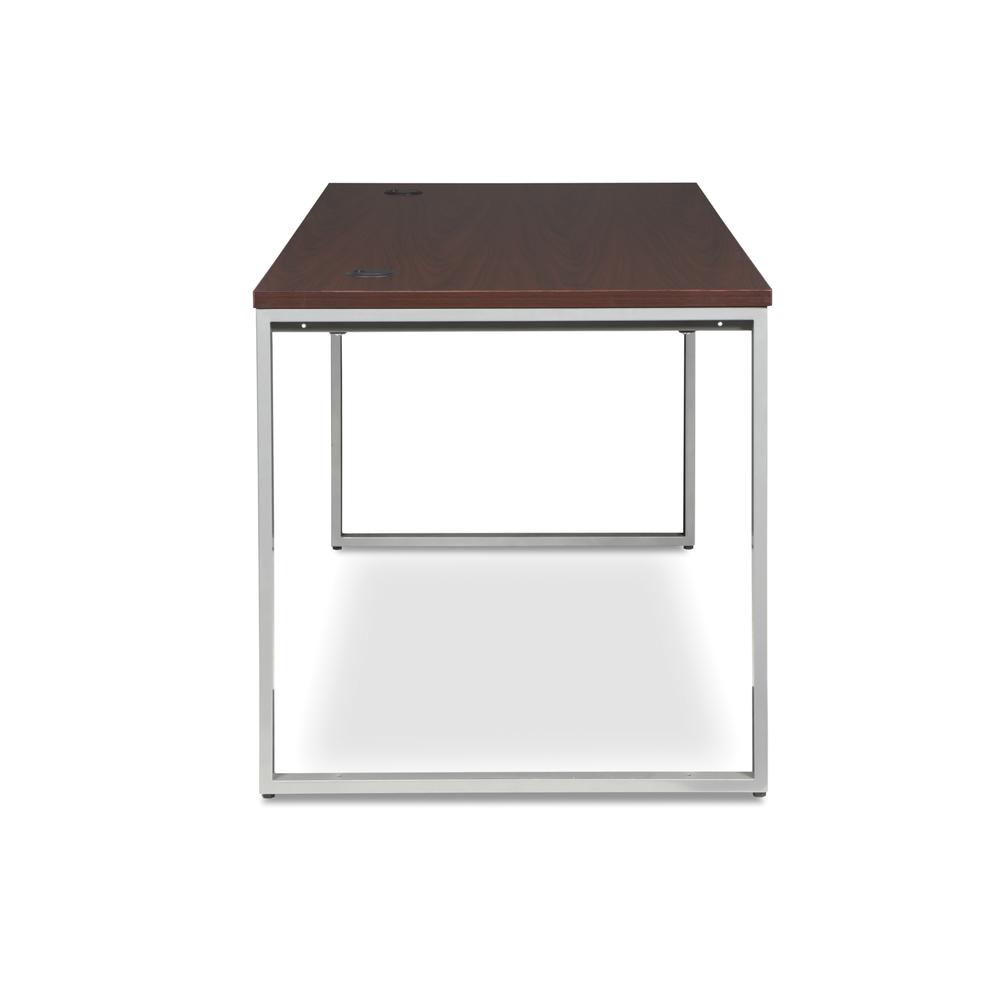 OFM Fulcrum Series 66x30 Desk, Minimalistic Modern Office Desk, Mahogany (CL-D6630-MHG). Picture 4