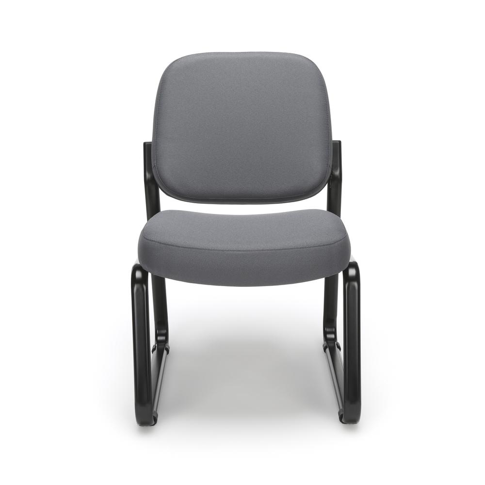 OFM Model 405 Fabric Armless Guest and Reception Chair, Gray. Picture 2