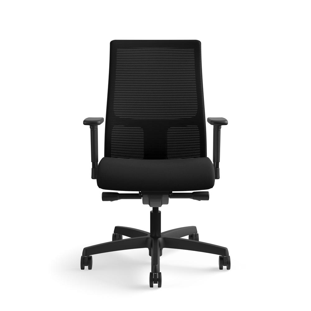 HON Ignition Series Mid-Back Work Chair - Mesh Computer Chair for Office Desk, Black (HIWM2). Picture 2