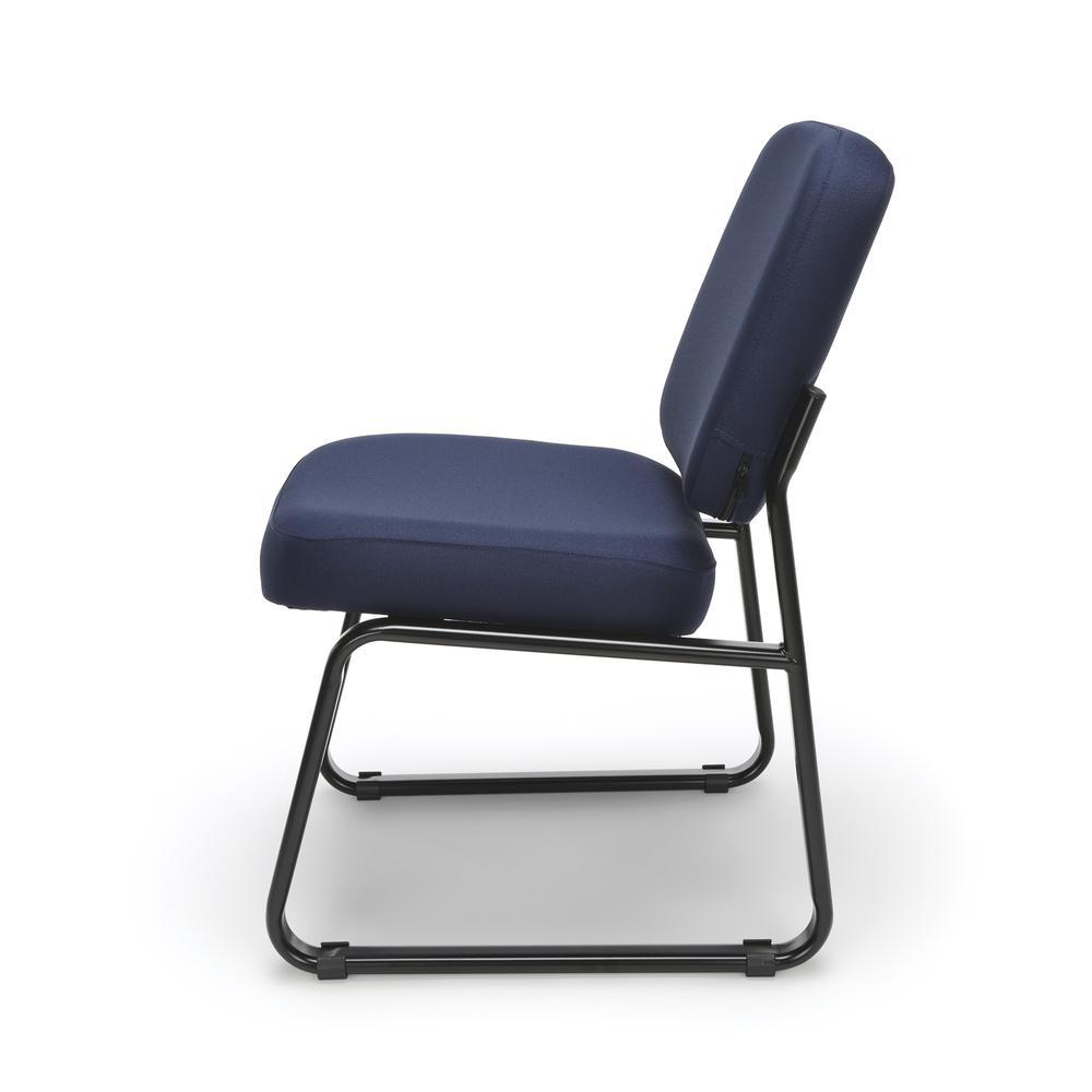 OFM Model 405 Fabric Armless Guest and Reception Chair, Navy. Picture 5