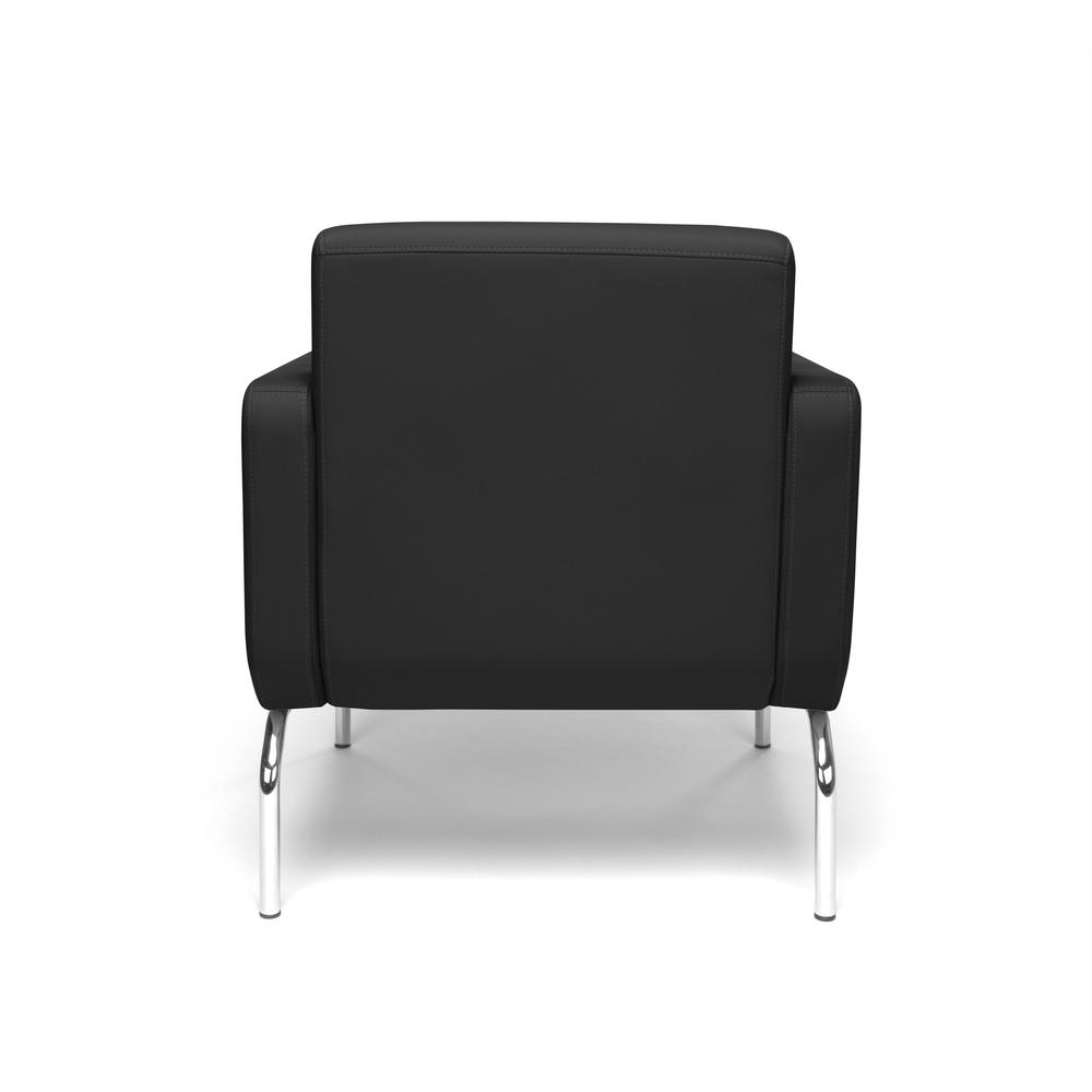 OFM Triumph Series Modular Lounge Chair with Arms, in Black (3002-PU606). Picture 3