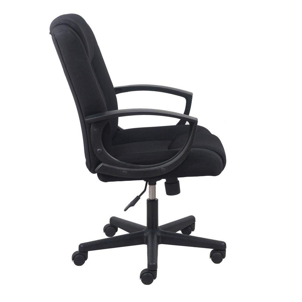 Essentials by OFM ESS-3080 Mid-Back Swivel Upholstered Task Chair, Black. Picture 4