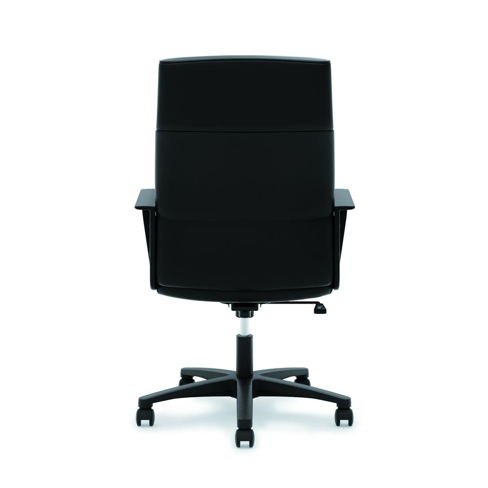 HON Validate High-Back Executive Task Chair, Fixed Arms, in Black Leather (HVL604). Picture 3