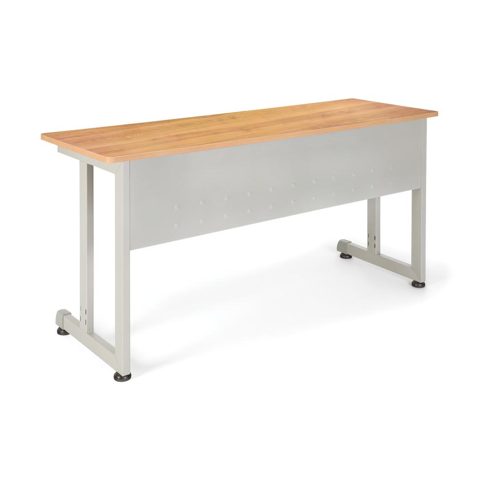 Modular Utility and Training Table, Maple with Silver Frame. The main picture.