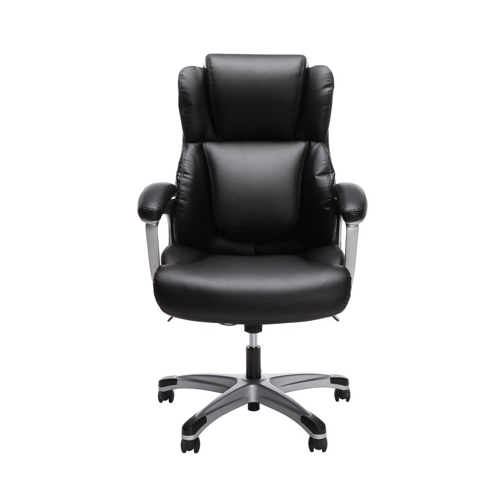 OFM Essentials Series Ergonomic Executive Bonded Leather Office Chair, in Black (ESS-6033-BLK). Picture 2