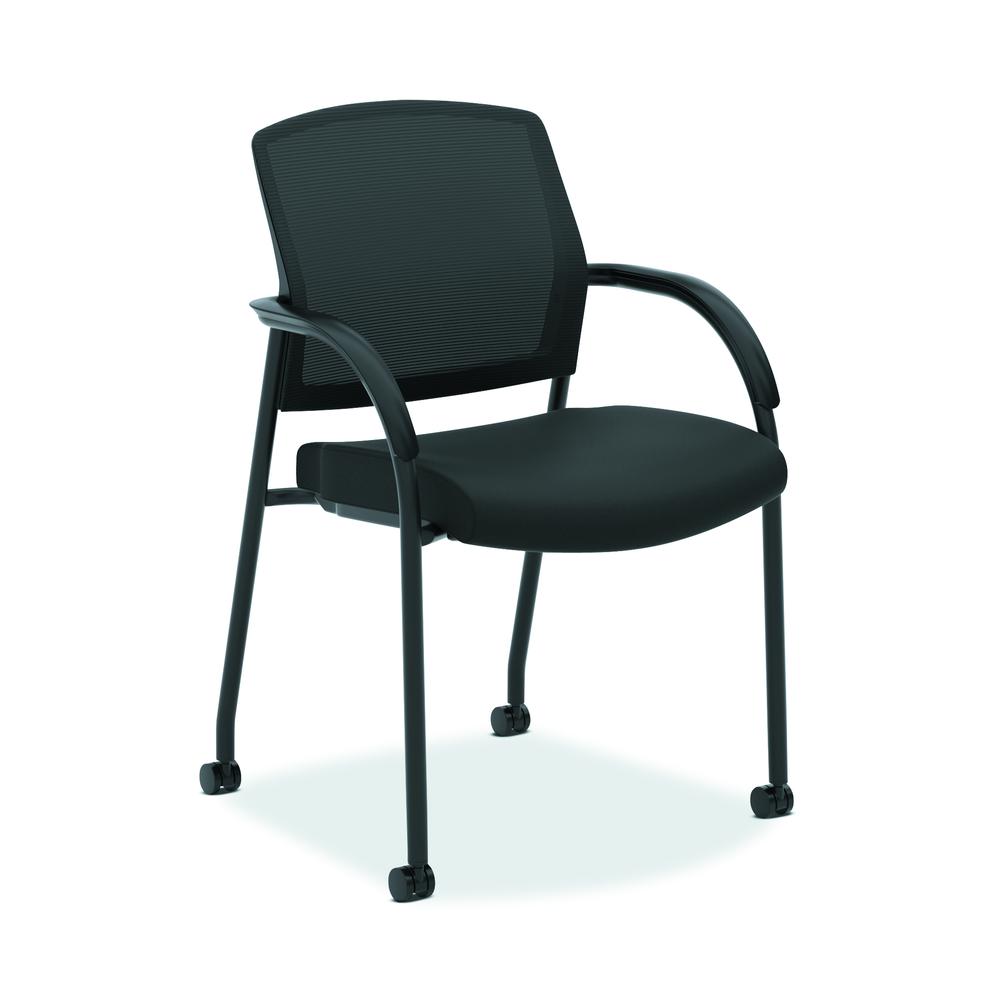 Lota Multi-Purpose Side Chair | Fixed Loop Arms | Black. Picture 1