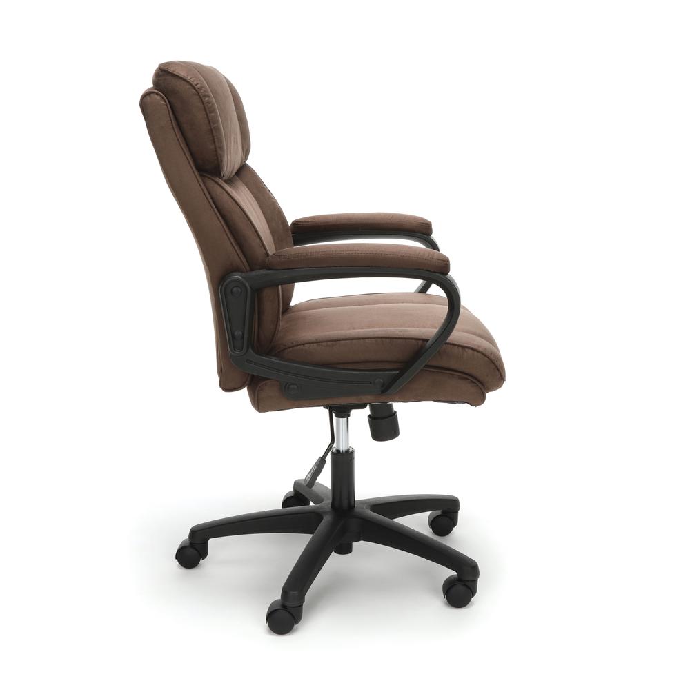 Essentials by OFM ESS-3082 Plush Microfiber Office Chair, Brown. Picture 4