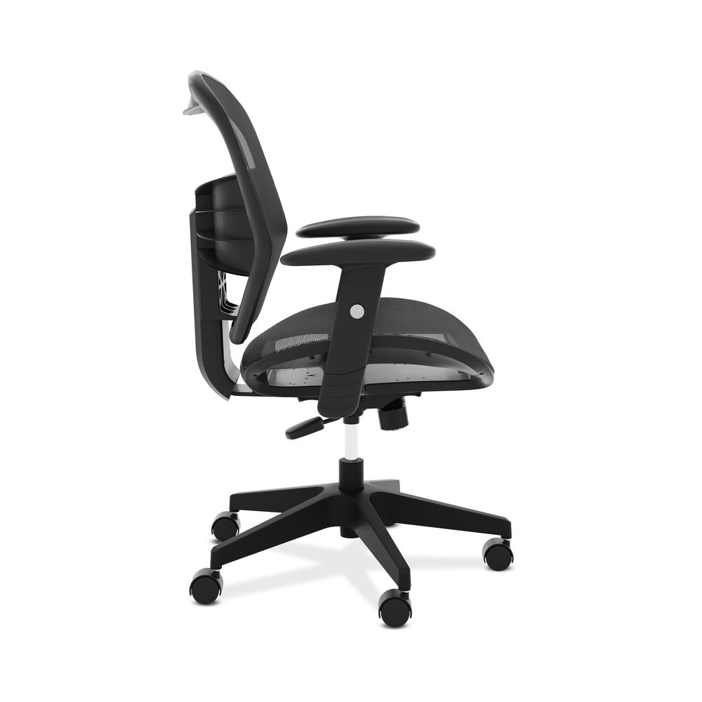HON Prominent High Back Task Chair - Mesh Back and Seat Office Chair for Computer Desk, Black (HVL534). Picture 4
