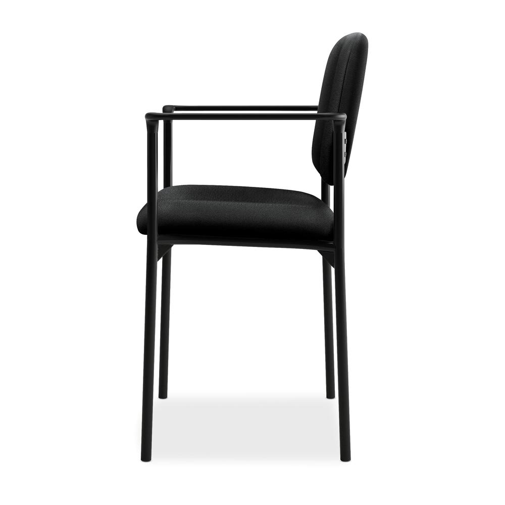 HON Scatter Guest Chair - Upholstered Stacking Chair with Arms, Office Furniture, Black (VL616). Picture 5